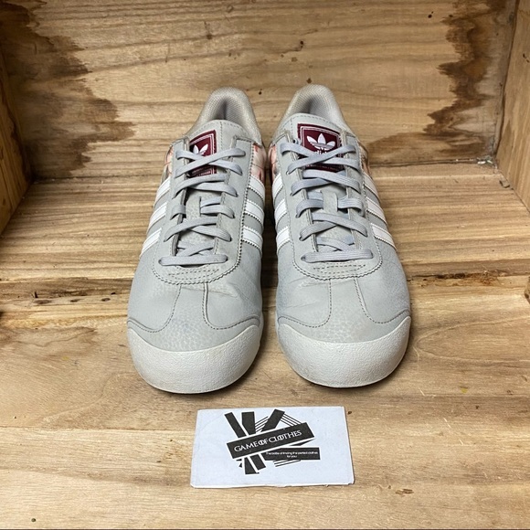 Adidas Samoa low top classic grey white fashion sneakers shoes - Picture 2 of 8